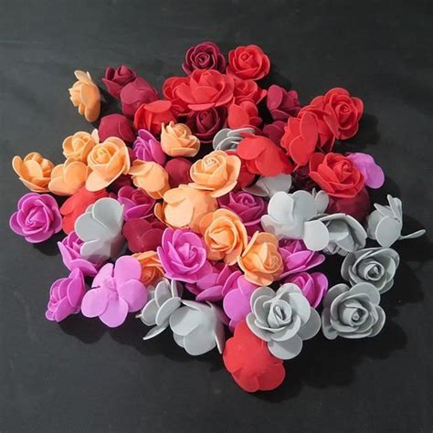 Fleur Sechee Autum Mix Pcs T Tes De Roses Artificielles Pe De