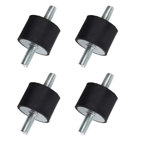 4Pack M8 X 20mm Studs 40 X 30mm Rubber Vibration Isolator Mounts Shock