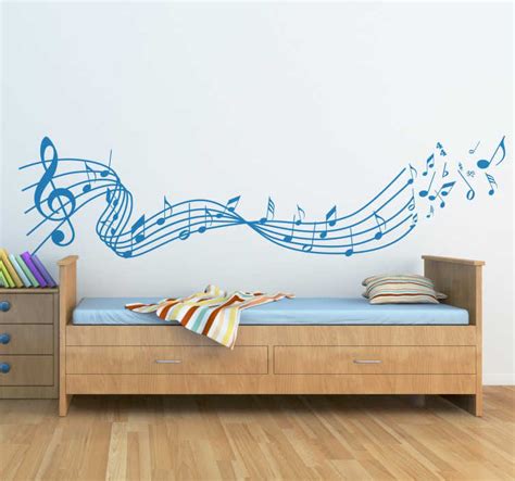 наклейка с музыкальными нотами - TenStickers
