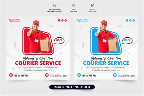 Online Delivery Service Template Vector