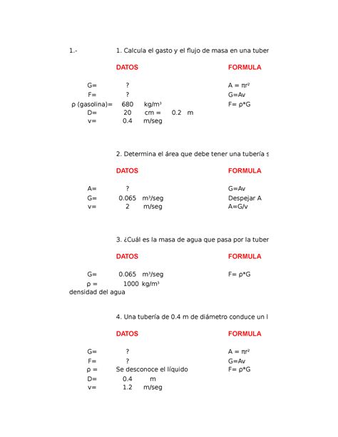 Idoc Ejercicios Resueltos De F Sica Hidr Ulica Calcula El