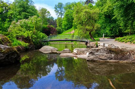 Footbridge In Sofiyivka Park In Uman Ukraine Stock Photo Image Of