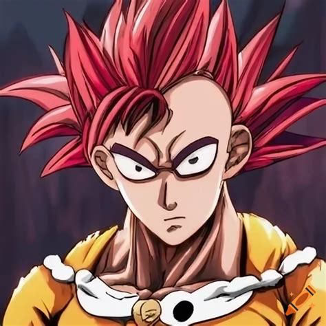 Saitama From One Punch Man Dressed As Son Goku On Craiyon