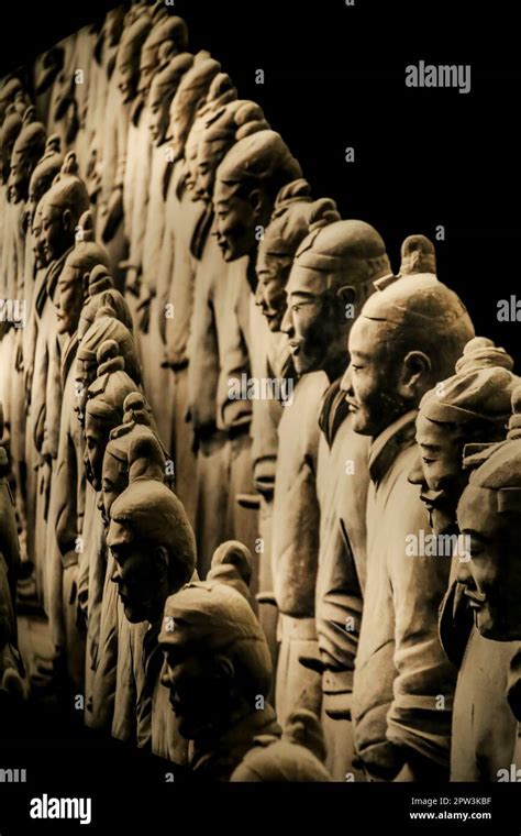 Alicante Spain April Terracota Army Exhibition In The