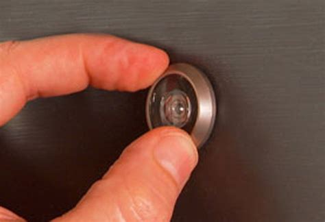 Installing A Door Peep Hole At The Home Depot