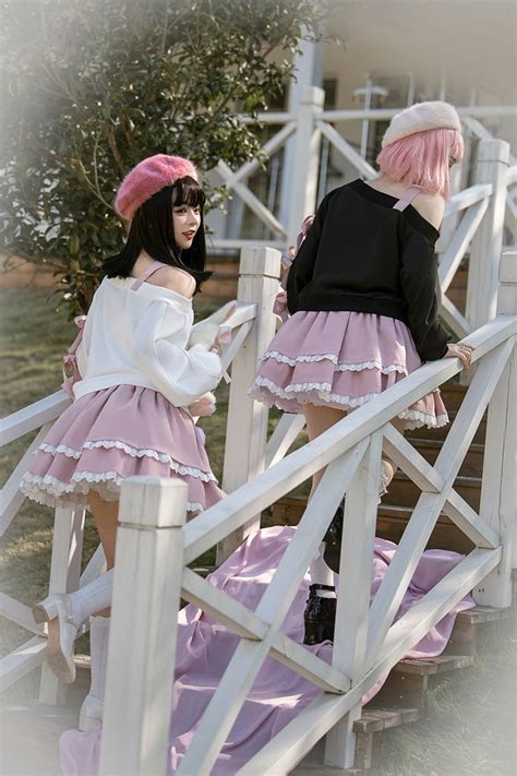 Surprise Me Pastel Goth Clothing Skirt And Top Set Kawaii Babe