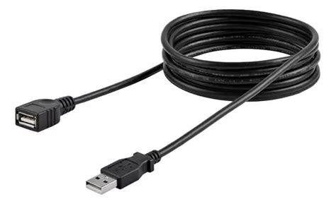 Cable Extensi N Usb Macho Hembra Mts Gbs Color Negro Cuotas Sin