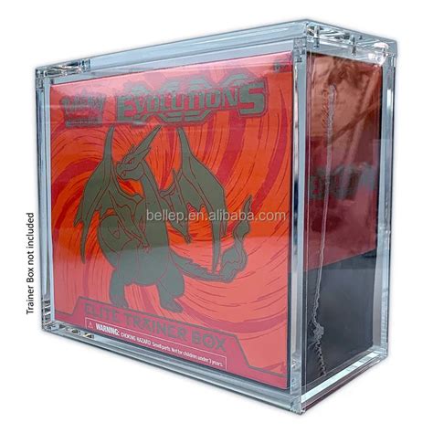 Custom Clear Acrylic Pokemon Booster Box With Magnet Lid Pokemon Etb