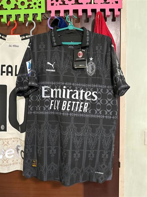 Player Version AC Milan X Pleasures Fourth Shirt 2024 Authentic Limited