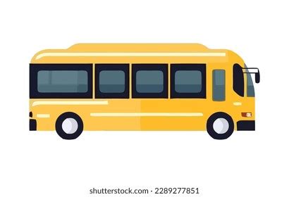 Yellow School Bus Icon Isolated Stock Vector (Royalty Free) 2289277851 | Shutterstock