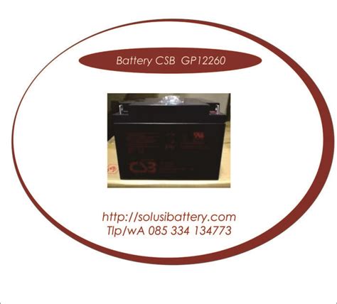 BATTERY UPS CSB UPS 12460 6 F2 BATTERY VRLA AGM CSB 9 AH PUSAT AKI