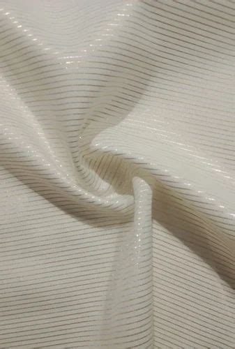 44inch White Jari Polyester Fabric At Rs 73 Meter In Surat ID