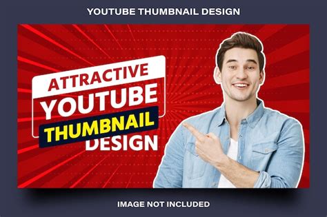 Kostenlose Vektor Youtube Thumbnail Design Vorlage Premium Vektor