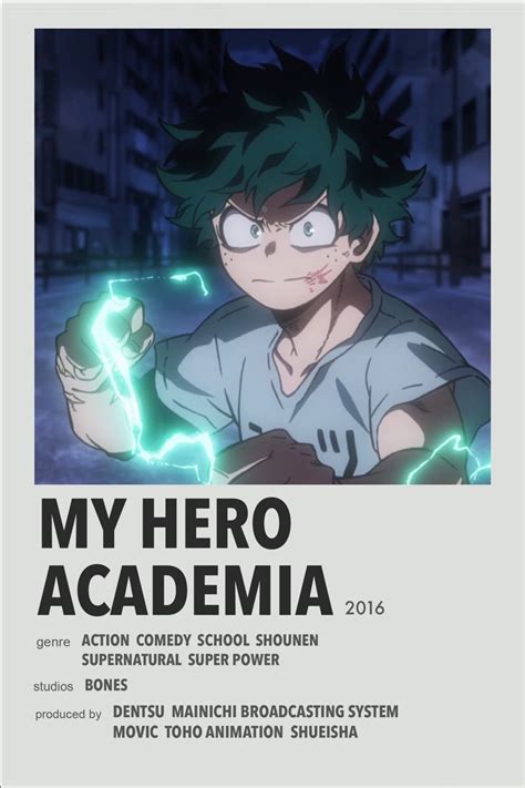 My Hero Academia Minimalist Anime Poster Film Anime Anime Titles Film Posters Minimalist