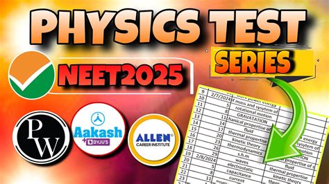 Physics Best Test Series Neet Best Test Series For Neet