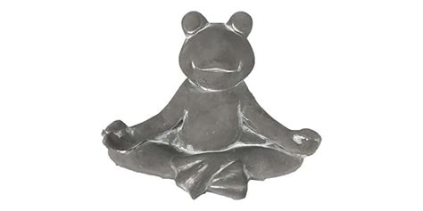 Santas Workshop Cement Yoga Frog