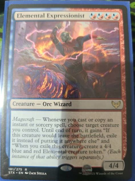 Mtg Elemental Expressionist Strixhaven School Of Mages Regular