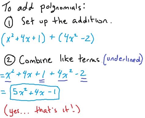 Adding And Subtracting Polynomials Mathbootcamps