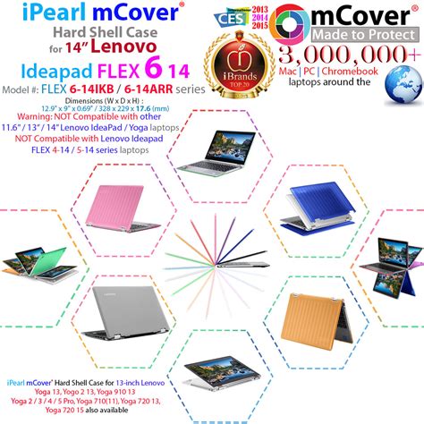 Ipearl Mcover Hard Shell Case For Inch Lenovo Ideapad Flex Ikb