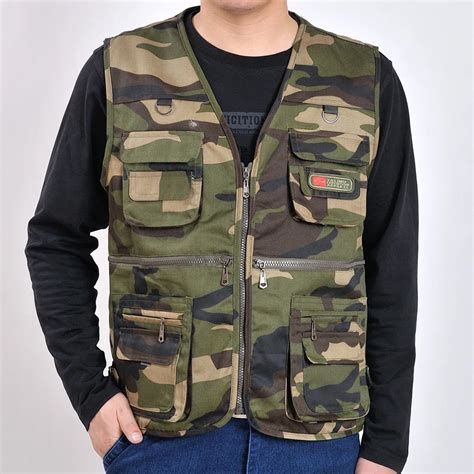 Military Camouflage Waistcoat Multi Pocket Vest