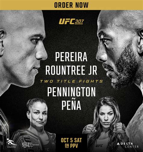 Ufc 307 Pereira Vs Rountree Jr Fan Event Schedule