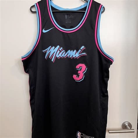 NBA Nike Miami jersey - #3 Wade Perfect condition... - Depop