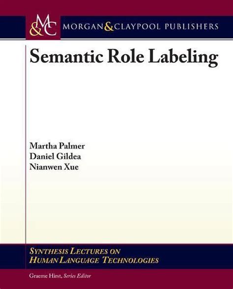 Semantic Role Labeling Ebook Martha Palmer Boeken