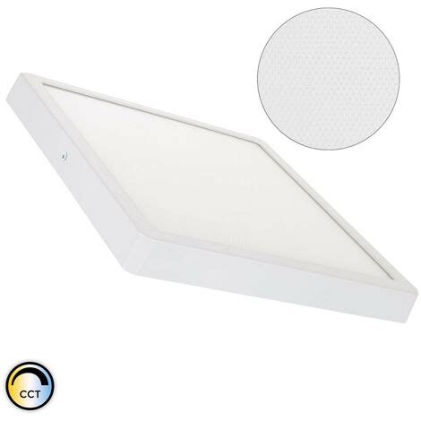 Plafoniera LED 24W Quadrata Superslim CRI90 Microprismatica CCT