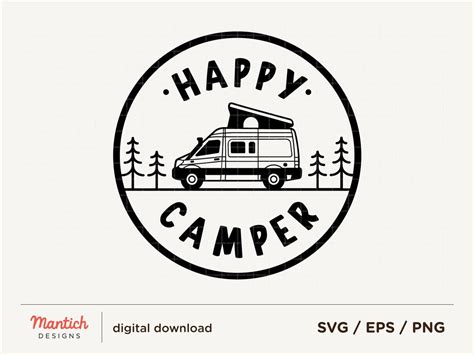 Happy Camper SVG Happy Campers SVG Happy Camper Van Camper Svg