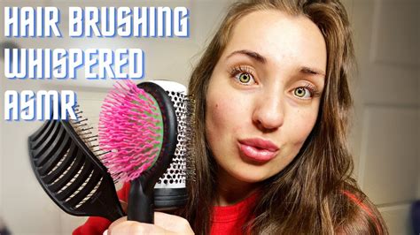 Favorite Lo Fi Hair Brushing ASMR All Whispered With Gum Chewing Mouth