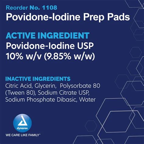 Dynarex Iodine Prep Pads Coast Biomedical Equipment