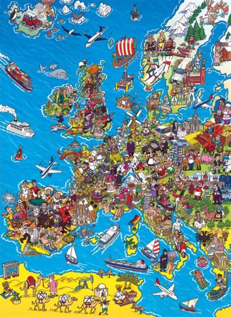 Puzzle Mapa Da Europa Desenho Animado Pe As Puzzle Mania Pt