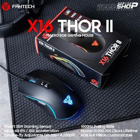 Jual Fantech X16 Thor Ii Gaming Mouse Shopee Indonesia