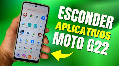 FUNCIONA COMO OCULTAR APLICATIVOS NO CELULAR MOTOROLA MOTO G22 YouTube