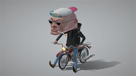 Biker Buy Royalty Free 3d Model By Tkkjee [eac4808] Sketchfab Store