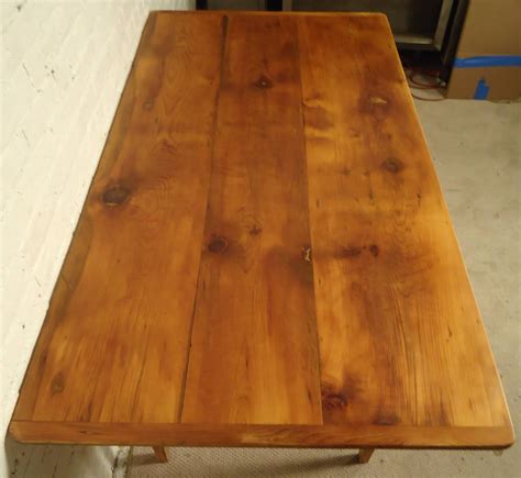 Antique Solid Pine Farm Table With Removable Top At 1stdibs Antique