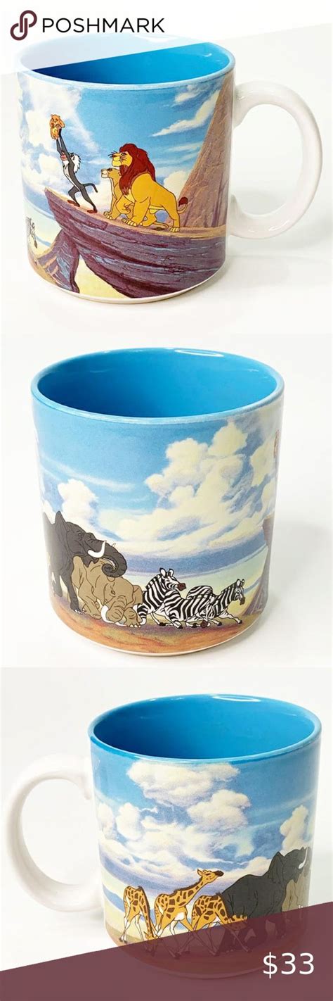 Disney Store Coffee Mug Lion King Simba Pride Rock Lion King Simba S