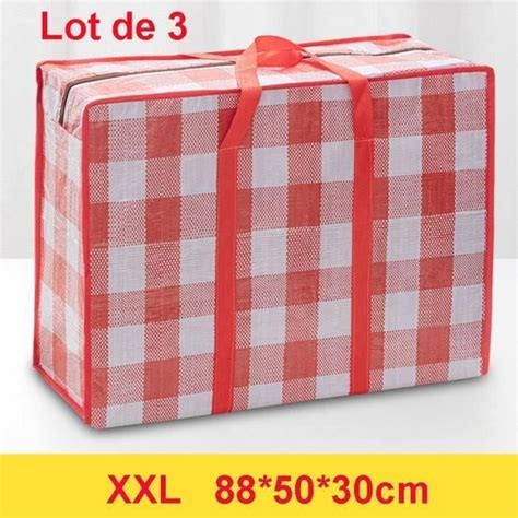 Lot De Grands Sac Cabas Sac Tiss En Pp Robuste En Souple Shopping