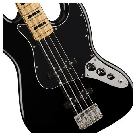 Squier Classic Vibe 70s Jazz Bass MN Zwart Gear4music