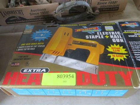 Arrow Electric Staple And Nail Gun Lambrecht Auction Inc