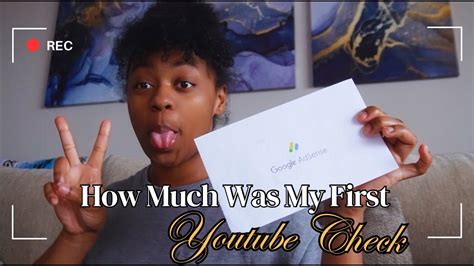 MY FIRST YOUTUBE PAYCHECK HOW MUCH YOUTUBE PAID ME MAKING MONEY ON