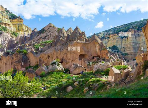 Spectacular View Of G Reme National Park Rock Formation At Zelve Valley