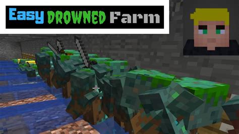 How To Make A Drowned Farm Part 2 An Easy Minecraft Drowned Farm