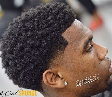 Curl Sponge Hairstyle For Black Men