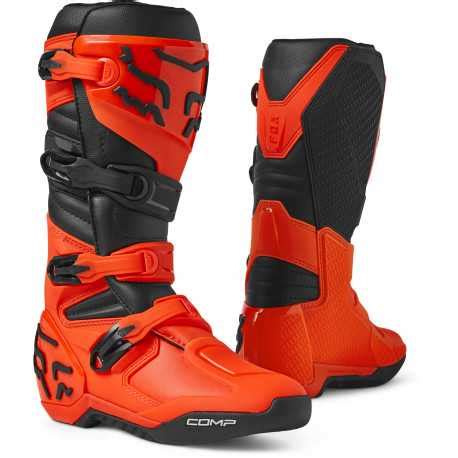 Botte Cross Fox Comp Orange Fluo Botte Moto Cross Fox Comp