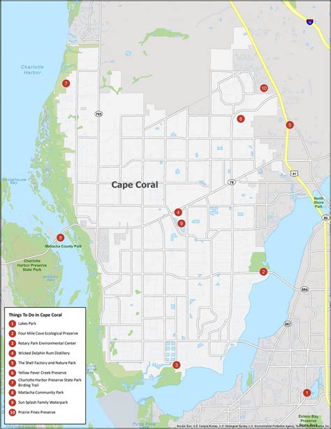 Cape Coral Zip Code Map - GIS Geography