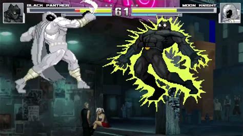 Black Panther Vs Moon Knight Mugen Youtube