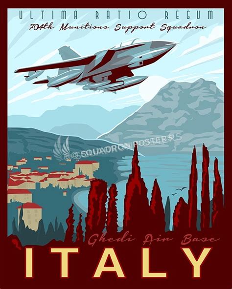 Ghedi AB Italy 704th MUNSS - Squadron Posters