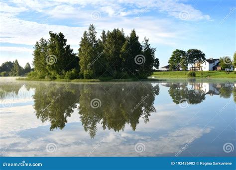 Scenic View Of Typical Lithuanian Landscape Stock Photo Image Of