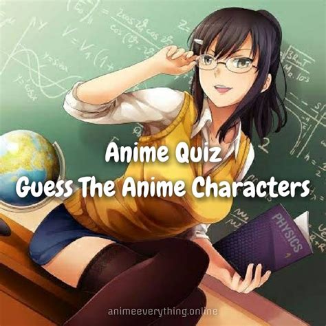 Guess The Anime Character Anime Quiz